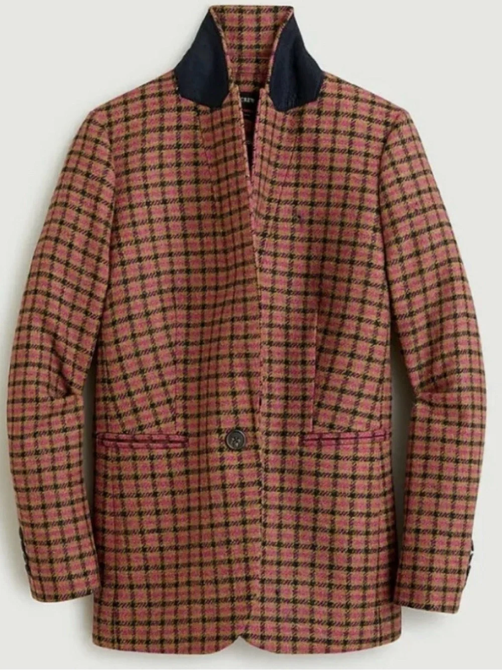 J.Crew Parke Blazer in Moon Wool Plaid Size 8 NWOT - Picture 4 of 7